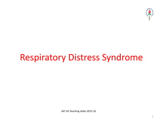 Respiratory distress syndrome in newborn | PPT