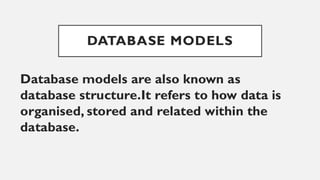 Data base management meaning and features pdf | PDF