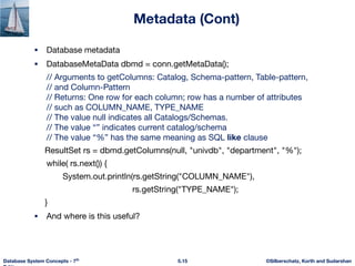 Advanced SQL concept chapter 5 database system concept 7th edition | PDF
