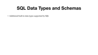 This is unit 3 SQL data types and schemas | PDF