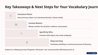 Selective Choosing Principles of selection of vocabularyppt | PPTX