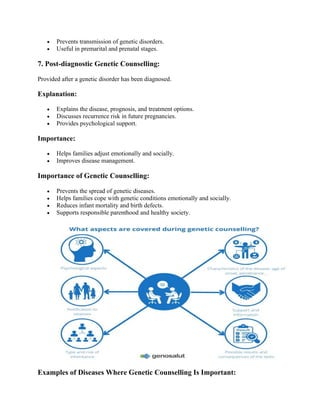 genetic counselling and its types assignmnt | PDF