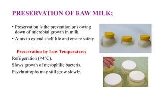 Dairy microbiology - Microflora of Raw milk | PDF