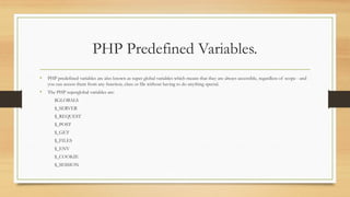 Variables, operator and data types all include | PPTX