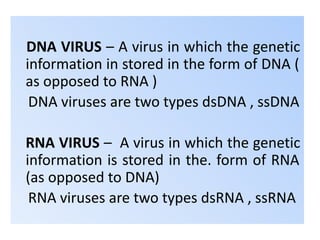 Differences Between DNA and RNA Viruses Explored | PDF