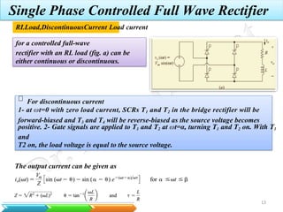 Full Wave Rectifier Using Scr With R Load Comprehensive Study of Single Phase Controlled Rectifiers in Power ...