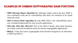 Cryptographic hash functions, merkle tree | PDF