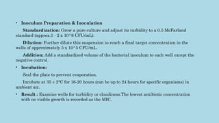 Minimum Inhibitory Concentration (MIC) and Minimum Bactericidal ...