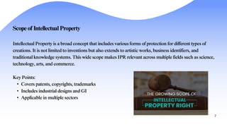 Intellectual property rights and IPR in traditional knowledge | PDF