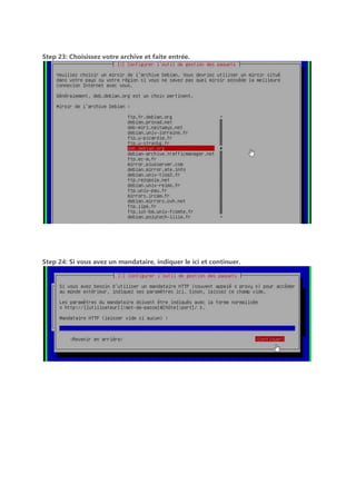 Step 23: Choisissez votre archive et faite entrée.
Step 24: Si vous avez un mandataire, indiquer le ici et continuer.
 