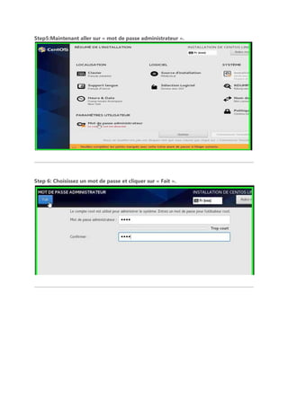 Step5:Maintenant aller sur « mot de passe administrateur ».
Step 6: Choisissez un mot de passe et cliquer sur « Fait ».
 