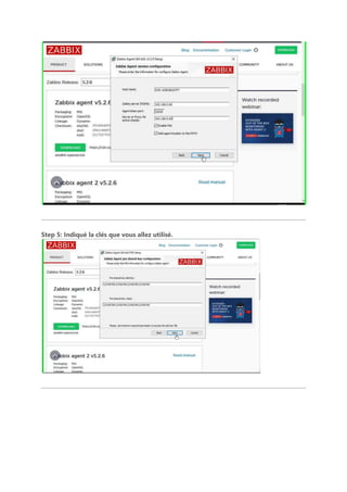 Step 5: Indiqué la clés que vous allez utilisé.
 