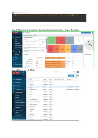 Step 5: Maintenant, il faut aller dans l’onglet Administration > Types de médias.
Step6:Cliquer sur « E-Mail ».
 