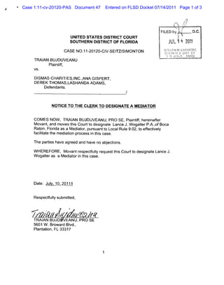 Case 1:11-cv-20120-PAS Document 47   Entered on FLSD Docket 07/14/2011 Page 1 of 3
 