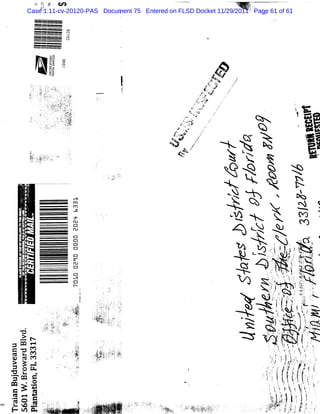 : c -
                7 - a
                 a >
                    J
                   C-
            Case 1:11-cv-20120-PAS Document 75 Entered on FLSD Docket 11/29/2011 Page 61 of 61




                                  M*
                    (             wk
                                  G>
                                  rt
                                  .*
                                  Qw
                                  ko
                                  k.
                                  31

                                                                           I                    p;
                                                                                                +>
                                                                                                .'
                                                                                                r'
                                                                                                ,
                                                                                                *
                                                                                            g o.,
                                                                                            .  .#;
                                                                                         g.. v.y /
                                                                                          a. e
                                                                                        . .. ,
                                                                                        1s '? xy
                                                                                           !
                                                                                           )
                                                                                    b 'p..
                                                                                    t .?
                                                                                     û ?
                                                                                     z$.
                                                                                        .
                                                                                        7
                                                                                        '
                                                                                        J#
                                                                                         ;
                                                                                  .- k.4>
                                                                                        .
                                                                                   -
                                                                                   .
                                                                                  y .
                                                                                      ..
                                                                                      %J
                                                                                   t yy
                                                                                   >.
                                                                                   '
                                                                                   ù
                                                                                                                              !V
                                                                                                                              k
                                                                                                                               -
                                                                                                                                  -


                                                                                    4
                                                                                    .                            X
                                                                                                                 o                    *
                                                                                                                                      N
                                                                                                                                          o
                                                                                                                                              '
                                                                                                                                      # %
                                                                                                         .   %       '
                                                                                                                     =                .

                                                                                                                                      v <
                                                                                                                                      -1
                                                                                                             N
                                                                                                             Q
                                                                                                     A               W
                                                                                                                     J
                                                                                                                                              7




                                                                                                     %       N
                                                                                                             !
                                                                                                             <       '
                                                                                                                     /
                                                                                                                              *
                                                                                                                              >
                                                                                                     .                    >
                    -                             m                                                  G co                     +
    G
                    -
                    -
                    -
                    -
                                                  m
                                                  c                                                                      hu
                                                                                                                          w
        '           -                             J
                                                  nl                                                 W
                                                                                                     %           M        k       X
                                                                                                                                  &
    * .     x       .         .    .        -     c

            >       -                             &
    N               -                             c
    .   4           -                             c
        .           -                             c
        .           -
    q-              -
    &




  >
> m                                                   ?'
r =                                               .
                                                      ;)
                                                      :i
                                                      ;r
                                                       .
                                                      ï1
                                                       L
                                                       '
                                                .- .
                                                 .
1: I'
7k '
 1 .
 1 I                                            :',
                                                t*a
                                                 '.L
                                                 . .
                                                  '
                                                  r
X X                                               V'
                                                  '
                                                   t
                                                   i
> $=
= O m
                                                       f
                                                       '
                                                       ;'
                                                       t
  =     -
' m r
>
-
m  ' *y*4
      Q
Q               J
. - t
-
1: 1. 1: 1 k:.- t'
 :, k , -1 ' . :
 1 ,/ ! e ( :
  1 .' - ) .
         '
         -                                             '!
                                                       .
                                                       i
                                                       t/
                                                        .    , :.
                                                              .yj    j.à.-kë
                                                                       .k .-
                                                                        ,' r
= * -11 ' s.). 2 .
         t                                                                 y.)y
                                                                           -;.
                                                                             ..
                                                                              ,
                           '           '
            g             .             .              .j
                                                        'p
                                                        )t    @ ju
                                                             ,;;.... ...
                                                              pî . ..-
                                                              k.
                                                               . .
                                                               j           ,
                                                                           ;,.
                                                                            ,,.
j jt jj i..$.u.. t.y(. . j!.. ...k:,
j sj ;j .sp,j ...l..,yj ; ... ,tl.
o j ; .i.j, y kx.y.j ..v .=!
   j j tu. .
   . yq j - j .(-.!i - ,
   g :, j . g7ujI
         !.
         jk
          y
          -
         .h
          -
          l       . :y
                  . ye
                  . .y
                     yi
                     à
                     .  ...
                         .
 