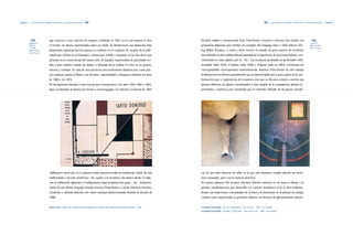 Capítulo 2 | La continuación de lenguajes y tendencias en la modernidad nacional |208|                                                                                                                        |209|   La continuación de lenguajes y tendencias en la modernidad nacional    | Capítulo 2




           |254|                    que concurre a una colectiva de mujeres, celebrada en 1955, en la cual expone el óleo                   Escultor realista y monumental,Tony Prats Ventós comenzó a alternar esos modos con                                           |255|
           Valldeperes,                                                                                                                                                                                                                                                  Lozano B.,
           Manuel.                  «Círculo», de silueta expresionista sobre un fondo de disoluciones casi abstractas. Esta                propuestas abstractas que resultan un contagio del lenguaje tanto a nivel interno (Fu-                                       María del Mar.
           El Caribe,                                                                                                                                                                                                                                                    Op. Cit., Pág. 8.
           agosto 25 de             propensión espiritual hacía la pureza es evidente en el conjunto de cuadros de la indi-                 lop,Walter Terrazas,...) como a nivel externo, en donde un gran número de escultores
           1963, Pág. 23
                                    vidual que celebra en el Domínico-Americano (1956) y rampante en los dos óleos que                      han definido la obra tridimensional apartada de la figuración, de las formas lúdicas, con-
                                    presenta en la octava bienal del mismo año. El impulso expresionista de pinceladas ver-                 virtiéndola en valor plástico per se.|255| Las esculturas premiadas en las bienales: «Ma-
                                    tido como catártico estado de ánimo o descarga lírica exaltan el color en su pureza,                    ternidad» (talla 1954), «Ondina» (talla 1956) y «Figura» (talla en 1963) corroboran esa
                                    mezcla y contraste. Se trata de una ejecutoria elocuentemente abstracta que, como pin-                  conceptualidad contemporánea eminentemente abstracta. Prats Ventós no solo maneja
                                    tora solitaria, asume la Weber con decisión, espiritualidad y franqueza andando los años                la abstracción escultórica permitiendo que la materia hable por sí sola a partir de la con-
                                    de 1960 y de 1970.                                                                                      formación pura y exploratoria de la materia, sino que su discurso artístico cosecha una
                                    En las siguientes bienales, como son las que corresponden a los años 1958, 1960 y 1963,                 pintura abstracta, de planos concatenados y muy alejada de la conjugación gestual ex-
                                    sigue revelándose la abstracción frente a otros lenguajes. En relación a la bienal de 1963              presionista y matérica, pero dominada por el contraste refinado de las gamas cromáti-




                                    Valldeperes anota que en la pintura «están presentes todas las tendencias, desde las más                cas. Es una obra abstracta de taller en la que este domínico-catalán ejercita sus domi-
                                    tradicionales a las más modernas./ En cuanto a la escultura, esta abarca desde el clasis-               nios artesanales, pero con la materia pictórica.
                                    mo, la estilización figurativa, el indigenismo, hasta la abstracción pura».|254| Represen-              El camino abstracto del escultor Martínez Richiez adviene en vía hacia el dibujo y la
                                    tantes de este último lenguaje resultan Antonio Prats Ventós y Luichy Martínez Richiez,                 pintura, manifestaciones que desarrolla con carácter simultáneo al de la obra tridimen-
                                    escultores y además pintores con claros manejos abstraccionistas durante la década de                   sional. Las reducciones conceptuales de la línea y la sumersión en la pintura de arraigo
                                    1960.                                                                                                   cubista como expresionista, le permiten elaborar un discurso de aglutinamiento abstrac-


                                    Rafael Faxas|Diseño de portada de libro (fragmento)|Historia de la Filosofía de Armando Cordero|1956.   Fernando Peña Defilló|Pez sol|Mixta/cartón|60 x 50 cms.|1958|Col. Privada.
                                                                                                                                            Fernando Peña Defilló|Sin título|Acrílica/tela|150 x 101.6 cms.|1980|Col. Privada.
 