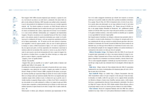 Capítulo 2 | La continuación de lenguajes y tendencias en la modernidad nacional |160|                                                                                                |161|   La continuación de lenguajes y tendencias en la modernidad nacional | Capítulo 2




           |198|                    Paul Gauguin (1843-1898) encuentra inspiración para «sintetizar y expresar los colo-        Aver, de la tardía conjugación dominicana que infunde José Gausachs, es necesario                               |202|
           Wiggin, Colín                                                                                                                                                                                                                        «Tossa de Mar»,
           Post-                    res y las formas de sus temas en un estilo fuerte y antinatural». Este pintor había via-    anotar que en su período catalán este artista ofrece pruebas de asimilarse al sintetismo.                       cuadro reproduci-
           Impresionismo.                                                                                                                                                                                                                       do en Exposición
           Pág. 22.                 jado a la isla caribeña de Martinica (1887) buscando una realidad exótica, «fascinándo-     En su paisaje «Tossa de Mar», del 1930, de tratamiento aéreo, el techo de una vivien-                           de Nadal 1987-
                                                                                                                                                                                                                                                1988, catalogo,
                                    se por la vida primitiva de los habitantes de la isla así como por la variada vegetación    da en primer plano está solucionado con un toque arbitrario de azul, el cual reitera                            Pág. 19.
           |199|
           Idem,                    tropical».|198| Fue decisivo también su encuentro con Emile Bernard, inventor de            con discreción en otros elementos figurativos.|202| Empero, más que el referido cua-
           Pág. 62.                                                                                                                                                                                                                             |203|
                                    una técnica llamada cloisonismo, tipo de esmalte decorativo que le permite pintar zonas     dro, es otro paisaje titulado «Montañas de Montserrat»,|203| posiblemente pintado                               Cuadro
                                                                                                                                                                                                                                                reproducido en
           |200|                    de colores con tratamiento liso o plano y rasgos duros de la formas. Con ese tratamien-     también en la década 1930, el que ofrece mejor adecuación sintetista con su tratamien-                          Arte Dominicano,
           Idem, diálogo                                                                                                                                                                                                                        Artistas Españoles
           entre Paul               to se crean escenas artificiales, antinaturalistas, por consiguiente anti-impresionistas.   to de gamas cromáticas azulosas, y otras aéreas resueltas en amarillos que se expanden                          y Modernidad,
           Gauguin y Paul                                                                                                                                                                                                                       pertenece a la
           Serusier, Pág. 23.       Gauguin y Bernard se encontraron en la comunidad bretona de Pont-Aver en donde,             en una espacialidad de horizonte imperceptible.                                                                 colección de José
                                                                                                                                                                                                                                                Gausachs Aisa,
                                    junto a otros pintores, asumen la experiencia sintetizadora que consiste «en la prefe-      José Gausachs asume el sintetismo con enfoques y soluciones muy personales, sobre to-                           Santo Domingo.
           |201|
           Este cuadro,             rencia por la combinación de formas y color que proporciona equivalentes pictóricos         do cuando lo vincula al medio dominicano. Es un enfoque de conceptos sobre la for-
           llamado también
           El Talismán, lo          de los objetos representados».|199| El emotivo uso del color enterizo, la representa-       ma y sustantivación del color que convierte en método docente para hacer calar la mo-
           reproduce Colín
           Wiggins. Loc. Cit.       ción topográfica a través de espacios grandes y lisos, así como la manera japonesa de       dernidad en el alumnado de la Escuela Nacional de Bellas Artes.Varios nombres de ese
                                    la estampa en cuanto a dividir bruscamente la figura, o de cortar la composición en         alumnado suyo, con obras que ofrecen filiación en el sintetismo de nuevo cuño, se ano-
                                    dos, son aspectos que junto a la forma esquemática del «cloisonismo» caracterizan la        tan constituyendo ejemplos de esta conjugación estilística en la pintura dominicana. A
                                    tendencia radical de los sintetistas.Tales caracteres se vierten en una obra de Paul Sé-    continuacieon estos autores con obras que sirven de ejemplos:
                                    rusier la cual se asocia a una lección interpretativa del color a cargo de Gauguin. Am-     |Gilberto Hernández Ortega|«Tres Mujeres» (óleo/tela, 1946). El corte brusco de
                                    bos pintores se localizan frente a un paisaje. Este último interroga a su colega, quien     la segunda mujer representada en la obra es una manera sintetista de romper la com-
                                    pincel en mano se dispone a reproducir aquella vista:                                       posición y «Mujer Caminando hacia el Tronco Azul» (óleo/tela 1945), dividido en dos
                                    –Gauguin: ¿Cómo ves aquellos árboles?                                                       planos compositivos de cromatismos casi enterizos (amarillo y marrón), llama la aten-
                                    –Sérusier: Son amarillos                                                                    ción su oculta topografía paisajística constituida por una línea horizontal y un tronco
                                    –Gauguin: Bien, pues son amarillos en tu cuadro. Y aquella sombra es bastante azul.         azul del que cuelga un paño rojo caminando hacia él una alargada y deforme figura de
                                    ¿aquellas rojas? utiliza el color granate.|200|                                             mujer.
                                    El resultado de la referida experiencia vivenciada es la practica del arte como concep-     |Nidia Serra| «Mujer» (retrato de Clara Ledesma) (óleo/tela 1958). Es característica
                                    to imaginativo, como abstracción, de acuerdo a Gauguin, pero también el cuadro de           fundamental de este retrato el antinaturalismo del tratamiento plano del color y del én-
                                    Sérusier: «Paisaje en el Bois D’Amour» (1888), compuesto de dos planos, con sus gran-       fasis un tanto duro de las formas.
                                    des manchas amarillas que representan follajes de árboles de troncos azules, formando       |Paul Giudicelli|«Paisaje con Caballo Rojo y Mujeres Descansando» (óleo/tela,
                                    hilera en su bloque rojizo que representa ramadas.Todo ello en un segundo plano que         1953). Sorprendente cuadro en el que se impone el color más que el tema: dos muje-
                                    completan ramajes verdes, sombras en azul, y la silueta de lo que se percibe como vi-       res desnudas y un caballo a orilla de lo que parece un río, y algunos árboles, ejecutados
                                    viendas resueltas en pequeños bloques azules y en blanco focal.Todo el contenido de         con libertad en bloques y formas curvas. Amarillos, marrones, azules y verdes maneja-
                                    esa zona pintada con un estilo antinatural, se refleja en un espejo de agua que define      dos brusca y espontáneamente refuerzan el tema antinatural y sintetizador. Otra obra es
                                    el primer plano compositivo, cortado lateralmente por un bloque en verde marrón que         «La Mujer del Cacique» (óleo/tela, 1952), titulado también «Reina Africana», enfoca a
                                    también representa la espesa fronda de otro árbol. A simple vista el cuadro resulta abs-    un personaje tratado en azul, con contorno precioso, delante de un fondo brillante.
                                    tracto.|201|                                                                                |Clara Ledesma|«Escena de Campesinas Haitianas» (óleo/tela 1960). Este cuadro es
                                    Diferenciando el efímero pero influyente movimiento post-impresionista de Pont-             resultado de un viaje a Haití, en el cual la pintora distorsiona la realidad con el empleo
 