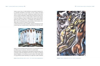 Capítulo 2 | La continuación de lenguajes y tendencias en la modernidad nacional |178|                                                                                                                                |179|   La continuación de lenguajes y tendencias en la modernidad nacional | Capítulo 2




                                    Austríaco, ejecuta Lotear en el medio dominicano un gran número de pinturas de to-
                                    no expresionista, sobresaliendo las vistas isleñas y, de ellas, el «Paisaje» (óleo/madera
                                    1946), de elocuentes formas retorcidas y turbulentas que transfieren lirismo interior.
                                    Autor de escenarios expresionistas es también Fulop, de quien posee dos telas el Mu-
                                    seo de Arte Moderno. Se trata de dos cuadros fechados en 1949, de mucha exuberan-
                                    cia lírica que evidencian su camino a la abstracción pura. Destacan otras dos obras fi-
                                    gurativas de Fulop, «Las Ninfas» (óleo) y «La Adivinadora» (óleo), posiblemente ejecu-
                                    tadas en 1950. Las deformaciones de los sujetos femeninos, el clima cromático y el re-
                                    marque lineal, son parte de los atributos de estas dos pinturas.
                                    La alemana Mounia André resulta una asimilada y testigo del expresionismo de su país,
                                    al mismo tiempo que se tropicaliza durante su estadía dominicana (1948-1958), convir-




                                    tiéndose en uno de los pinceles femeninos más activos, a la vez reinterpretativo de nues-
                                    tra realidad con ojos muy selectivos y reductores de un variado temario.
                                    Mounia André, Fulop y Lothar abandonaron el país después de residir largo tiempo en San-
                                    to Domingo, en donde fueron influyentes docentes de la ENBA. Empero, si esta influencia
                                    además fue lingüística, en este canal hay que reconocer también a José Gausachs, «pintor
                                    en el que predomina la manera expresionista». De su amplia obra se resalta el tratamiento


                                    Darío Suro|Plañideras del Mar Caribe|Óleo/tela|70 x 89 cms.|1950|Col. Banco Central de la República Dominicana.   Yoryi Morel|Personajes|Óleo/gouache/cartón|60 x 32 cms.|Sin fecha|Col. Rafael Del Monte.
 