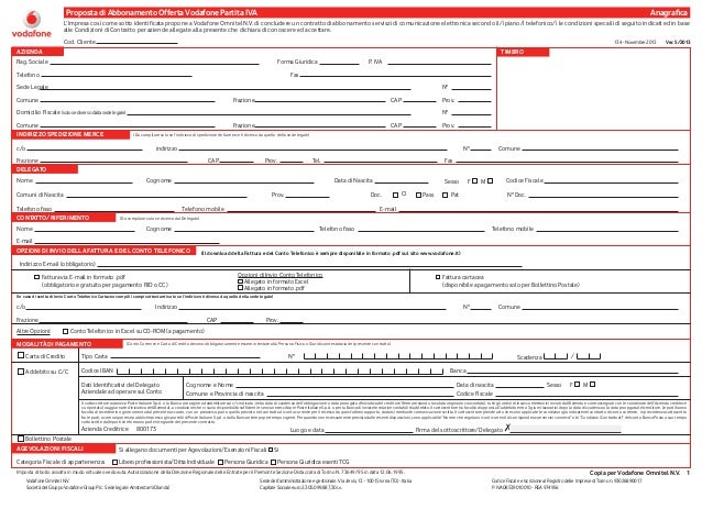 VECCHIE FATTURE VODAFONE SCARICARE