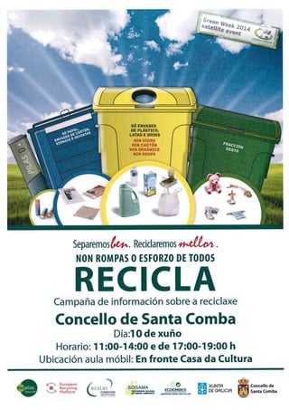 Campaña de Información sobre a Reciclaxe en Santa Comba