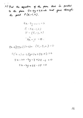 MATHEMATICS ENGINEERING PROBLEM AND SOLUTION SEMESTER 1  