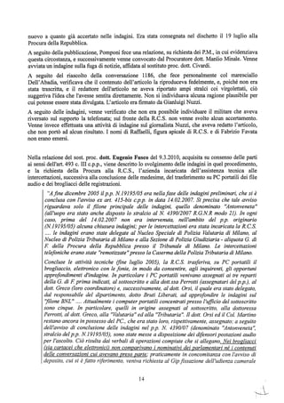 motivazioni sentenza Berlusconi - nastro Fassino/Consorte