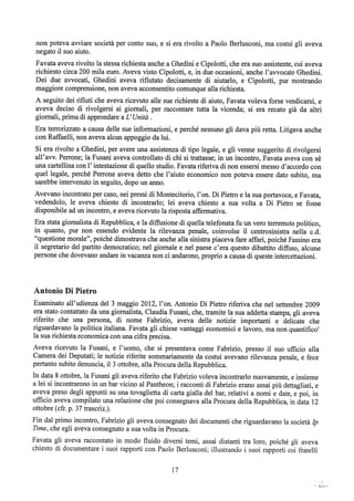 motivazioni sentenza Berlusconi - nastro Fassino/Consorte