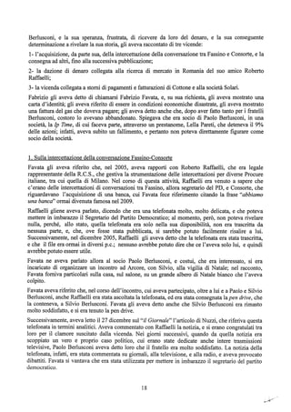 motivazioni sentenza Berlusconi - nastro Fassino/Consorte