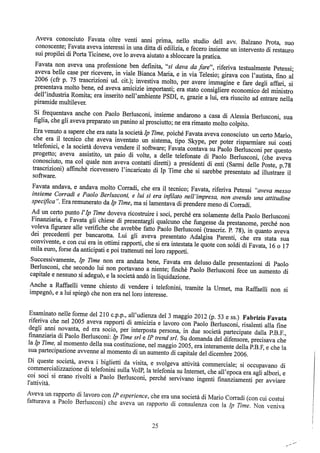 motivazioni sentenza Berlusconi - nastro Fassino/Consorte