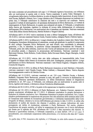 motivazioni sentenza Berlusconi - nastro Fassino/Consorte
