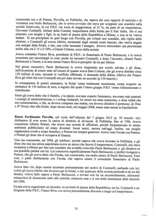 motivazioni sentenza Berlusconi - nastro Fassino/Consorte