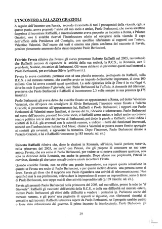motivazioni sentenza Berlusconi - nastro Fassino/Consorte