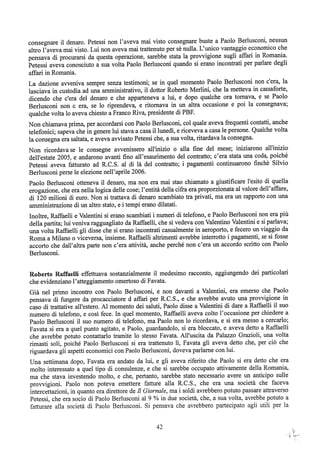 motivazioni sentenza Berlusconi - nastro Fassino/Consorte