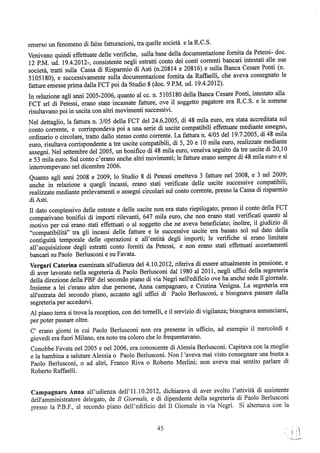 motivazioni sentenza Berlusconi - nastro Fassino/Consorte