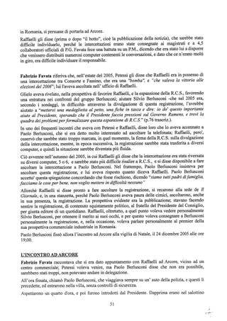motivazioni sentenza Berlusconi - nastro Fassino/Consorte