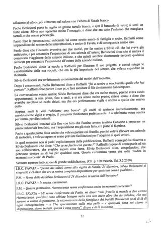 motivazioni sentenza Berlusconi - nastro Fassino/Consorte