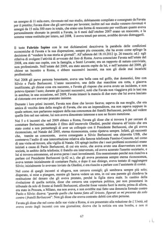 motivazioni sentenza Berlusconi - nastro Fassino/Consorte
