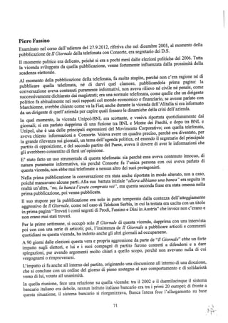 motivazioni sentenza Berlusconi - nastro Fassino/Consorte