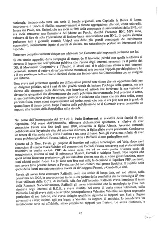 motivazioni sentenza Berlusconi - nastro Fassino/Consorte