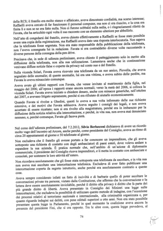 motivazioni sentenza Berlusconi - nastro Fassino/Consorte