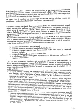 motivazioni sentenza Berlusconi - nastro Fassino/Consorte