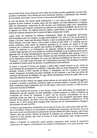 motivazioni sentenza Berlusconi - nastro Fassino/Consorte