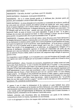motivazioni sentenza Berlusconi - nastro Fassino/Consorte