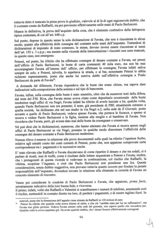 motivazioni sentenza Berlusconi - nastro Fassino/Consorte