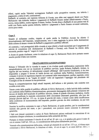 motivazioni sentenza Berlusconi - nastro Fassino/Consorte