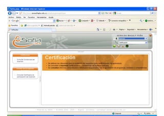 pantallazos sofia plus