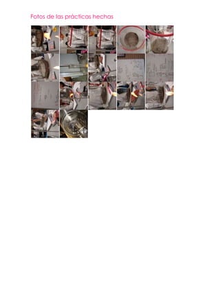 Fotos de las prácticas hechas
 