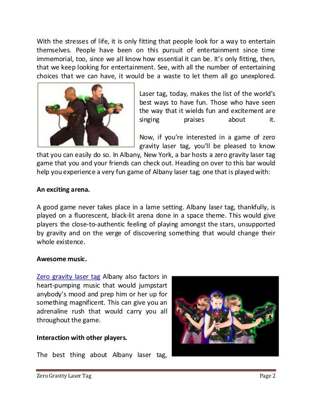 Laser Tag Albany An Overview