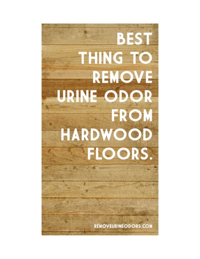 Best thing to remove urine odor from hardwood floors.