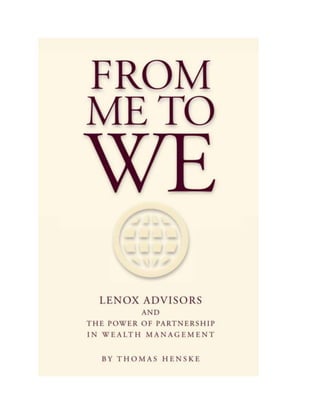 From Me to We- Lenox Advisors Practice Management